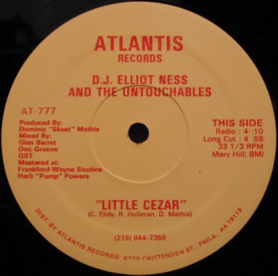 DJ Elliot Ness & The Untouchables – Little Cezar (VLS) (1986) (320 kbps)