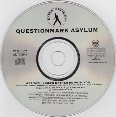 Questionmark Asylum ‎- Get With You / I'd Rather Be With You (CDS) (1995) (320 kbps)