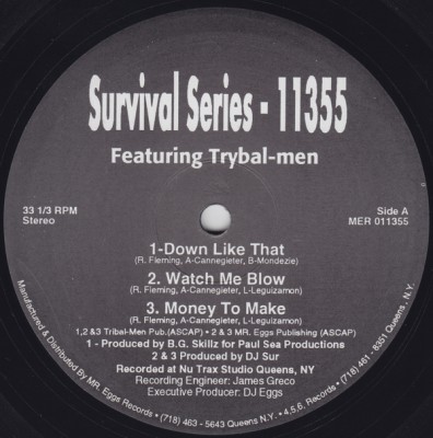 Trybal-Men & Jam D.O.T. – Survival Series – 11355 EP (Vinyl) (1996) (FLAC + 320 kbps)
