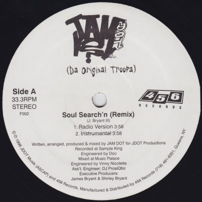 Jam D.O.T. – Soul Search’n (Remix) / Time (VLS) (1996) (FLAC + 320 kbps)
