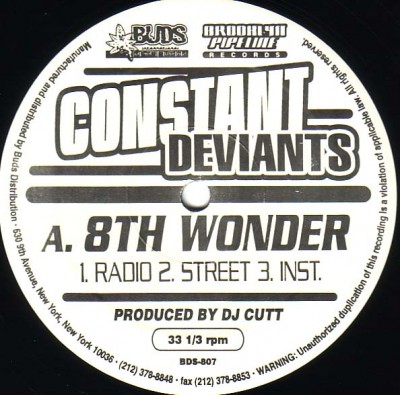 Constant Deviants ‎- 8th Wonder / Hustler’s Prayer (VLS) (1998) (320 kbps)