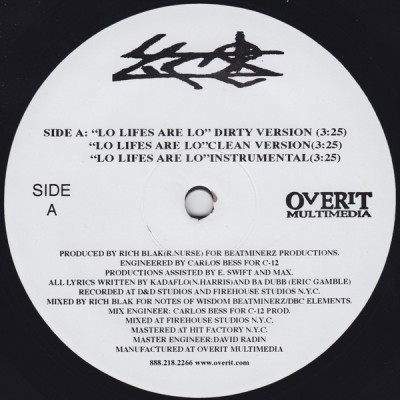 Lo Life – Lo Lifes Are Lo / No Weak Signs (VLS) (1997) (FLAC + 320 kbps)