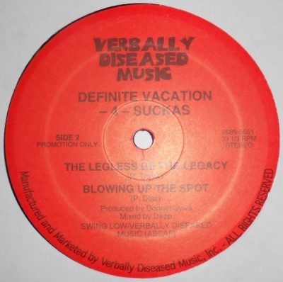 Definite Vacation -4- Suckas – Blowing Up The Spot (Vinyl EP) (1996) (FLAC + 320 kbps)