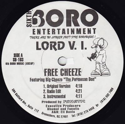 Lord V.I. – Free Cheeze / Not Tonight (VLS) (1996) (FLAC + 320 kbps)
