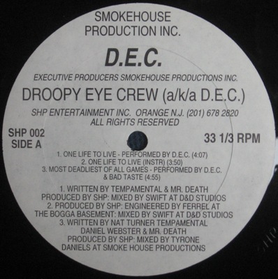 Droopy Eye Crew – One Life To Live (Vinyl EP) (1996) (FLAC + 320 kbps)