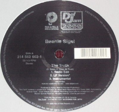 Beanie Sigel – The Truth (VLS) (2000) (FLAC + 320 kbps)
