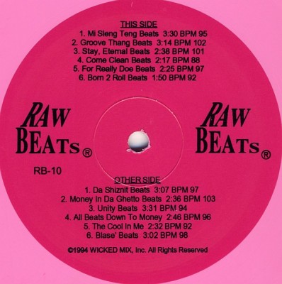 Raw Beats – Raw Beats #10 (Vinyl) (1994) (FLAC + 320 kbps)