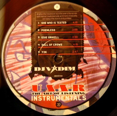 DJ Vadim – U.S.S.R. The Art Of Listening (Instrumentals) (2002) (Vinyl) (FLAC + 320 kbps)
