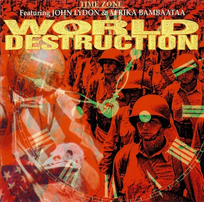 Time Zone Featuring John Lydon & Afrika Bambaataa – World Destruction (Reissue CDS) (1984-1992) (FLAC + 320 kbps)