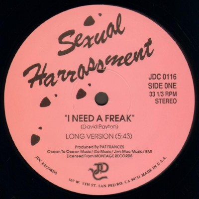 Sexual Harrassment – I Need A Freak (1983-2004 Reissue) (VLS) (FLAC + 320 kbps)