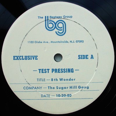 Sugar Hill Gang ‎– 8th Wonder (1980) (12” Test Pressing) (320 kbps)