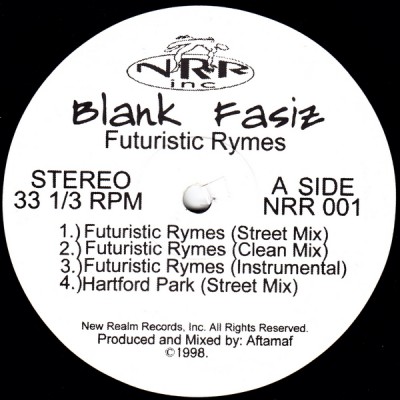 Blank Fasiz – Futuristic Rymes (VLS) (1998) (FLAC + 320 kbps)