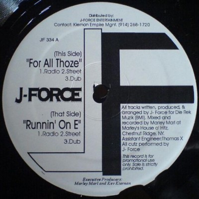 J-Force – For All Those / Runnin One (VLS) (1996) (FLAC + 320 kbps)