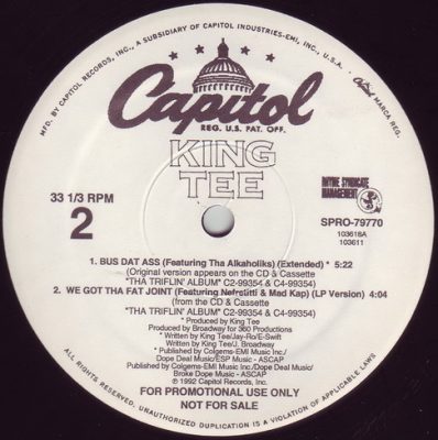 King Tee – Black Togetha Again (VLS) (1992) (FLAC + 320 kbps)