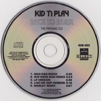 Kid ‘N Play – Back To Basix (Promo CDS) (1990) (320 kbps)