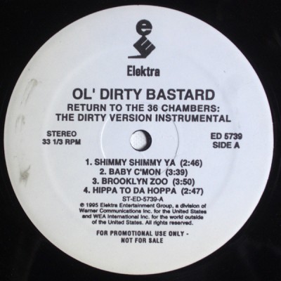 Ol’ Dirty Bastard – Return To The 36 Chambers: The Dirty Version Instrumental (Vinyl) (1995) (FLAC + 320 kbps)