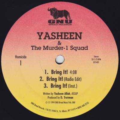 The Murder-1 Squad & Yasheen – Bring It! EP (Vinyl) (1994) (FLAC + 320 kbps)