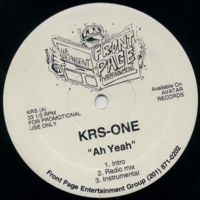 KRS-One – Ah Yeah (Promo VLS) (1995) (320 kbps)