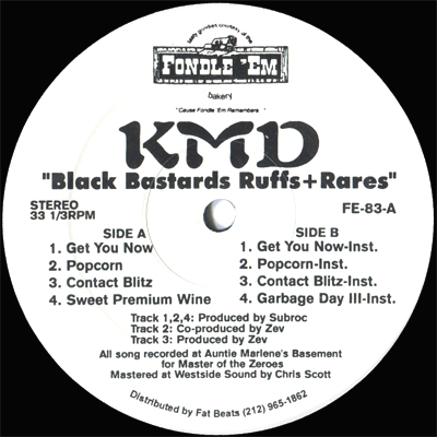 KMD – Black Bastards Ruffs + Rares EP (Vinyl) (1998) (FLAC + 320 kbps)