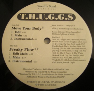 T.H.U.G.G.S. – Move Your Body / Freaky Flow (VLS) (1995) (FLAC + 320 kbps)