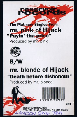 Mr. Pink / Mr. Blonde – Payin’ Tha Price / Death Before Dishonor (VLS) (1996) (320 kbps)