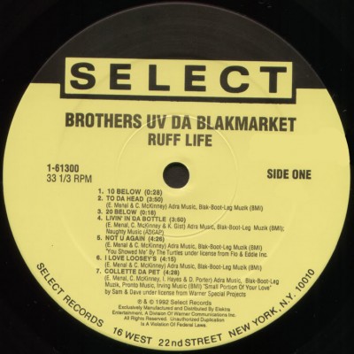 Brothers Uv Da Blakmarket ‎– Ruff Life (Vinyl) (1992) (320 kbps)