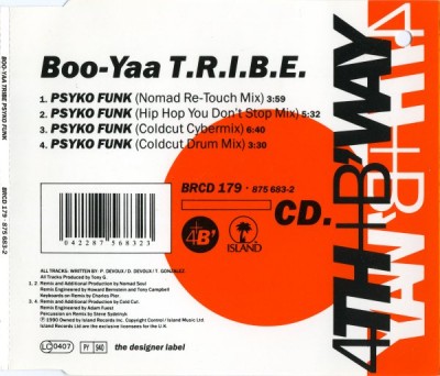 Boo Yaa-T.R.I.B.E. – Psyko Funk (CDS) (1990) (320 kbps)