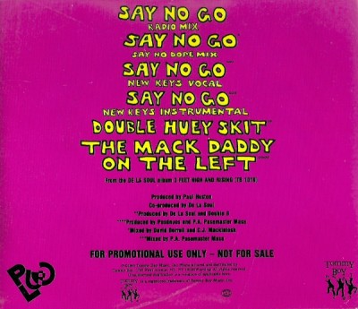 De La Soul – Say No Go (Promo CDS) (1989) (FLAC + 320 kbps)