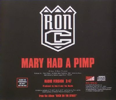 Ron C – Mary Had A Pimp (Promo CDS) (1992) (320 kbps)