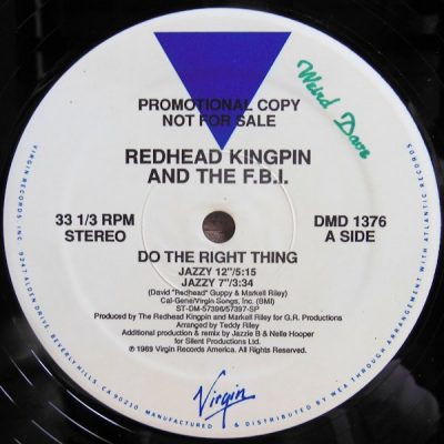Redhead Kingpin And The FBI – Do The Right Thing (Promo VLS) (1989) (FLAC + 320 kbps)