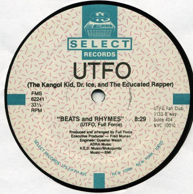 UTFO ‎– Beats And Rhymes (VLS) (1984) (320 kbps)