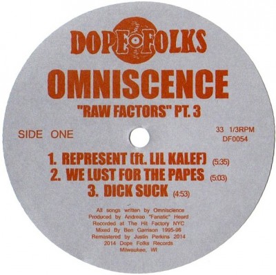 Omniscence – Raw Factors Pt. 3 EP (2014) (Vinyl) (FLAC + 320 kbps)