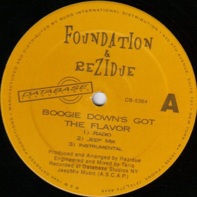 Foundation & Rezidue – Boogie Down’s Got The Flavor (VLS) (1996) (FLAC + 320 kbps)