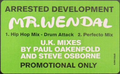 Arrested Development - Mr Wendal (UK Mixes) (SPRO-04674) - Sticker