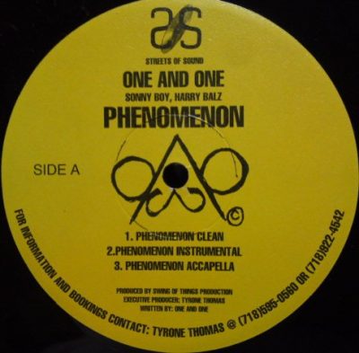 One And One – Phenomenon (VLS) (1996) (FLAC + 320 kbps)