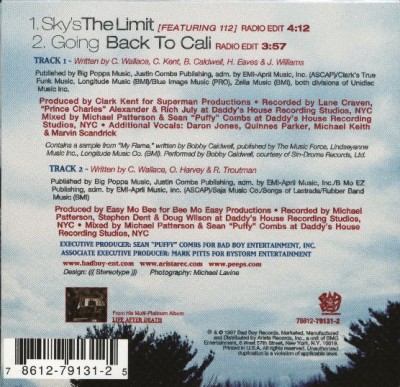 The Notorious B.I.G. – Sky’s The Limit (Promo CDS) (1998) (FLAC + 320 kbps)