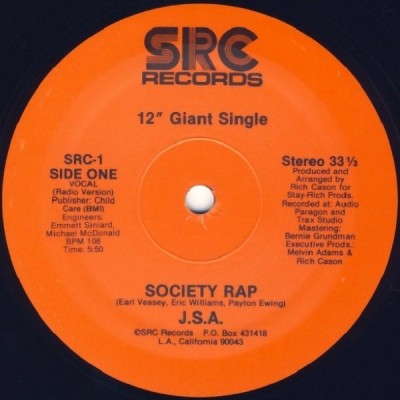 J.S.A. – Society Rap (VLS) (1985) (320 kbps)