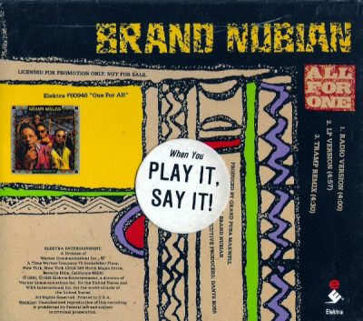 Brand Nubian – All For One (CDS) (1990) (FLAC + 320 kbps)