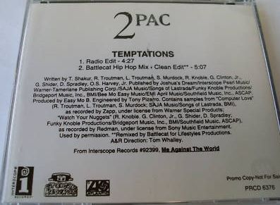 2Pac – Temptations (Promo CDS) (1995) (320 kbps)