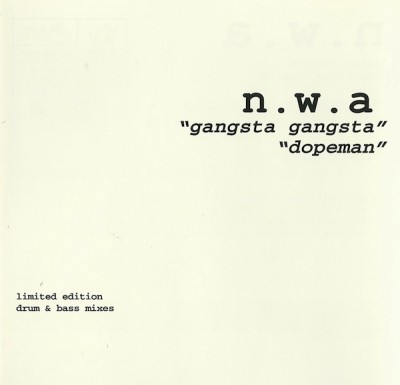 N.W.A. - Gangsta Gangsta,Dopeman Cover