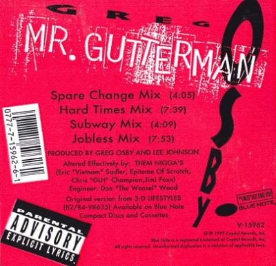 Greg Osby – Mr. Gutterman (Promo CDM) (1993) (320 kbps)