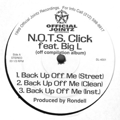 N.O.T.S. Click / Xperado – Back Up Off Me / Watch Ya Step (VLS) (1999) (320 kbps)