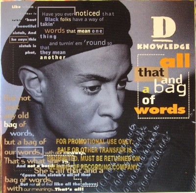 D Knowledge – All That And A Bag Of Words (CD) (1995) (FLAC + 320 kbps)