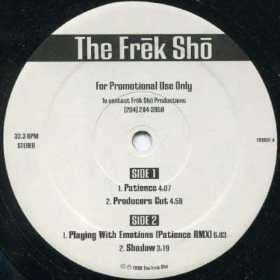 The Frek Sho – Patience EP (Promo Vinyl) (1996) (320 kbps)
