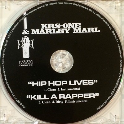 KRS-One & Marley Marl – Hip Hop Lives / Kill A Rapper (Promo CDS) (2007) (FLAC + 320 kbps)