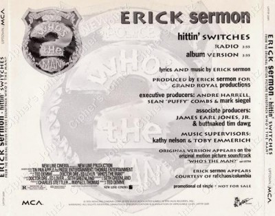 Erick Sermon - Hittin' Switches