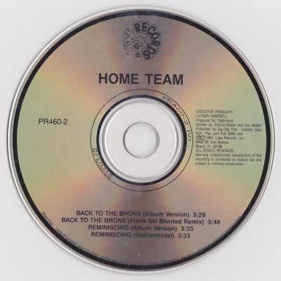Home Team – Back To The Bronx (Promo CDS) (1993) (FLAC + 320 kbps)