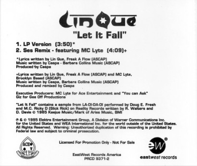 Lin Que - Let It Fall (Back)