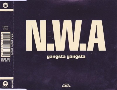 N.W.A - Gangsta Gangsta UK CDS