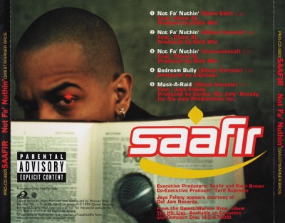 Saafir – Not Fa’ Nuthin’ (Promo CDS) (1999) (FLAC + 320 kbps)